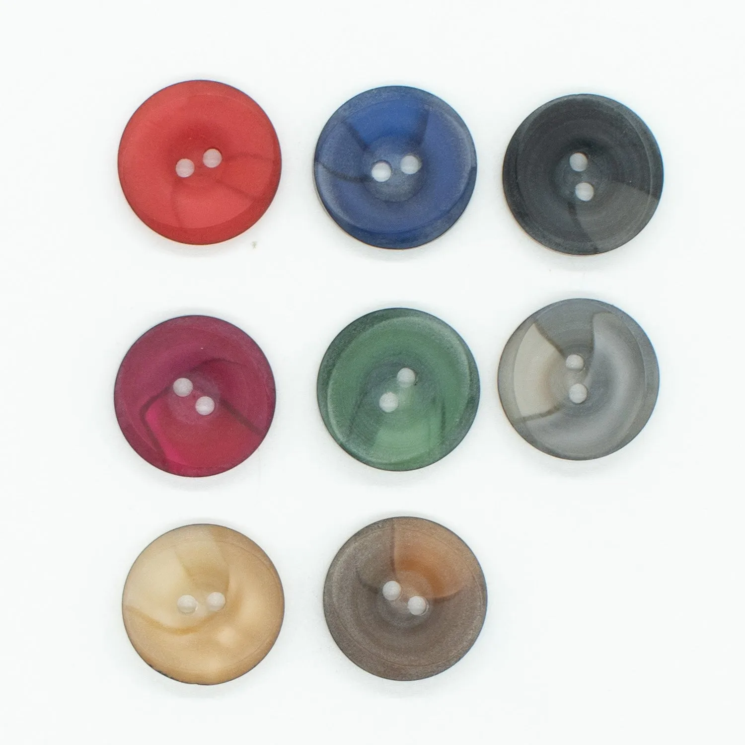 2 Hole Classic Matt Ombre Button