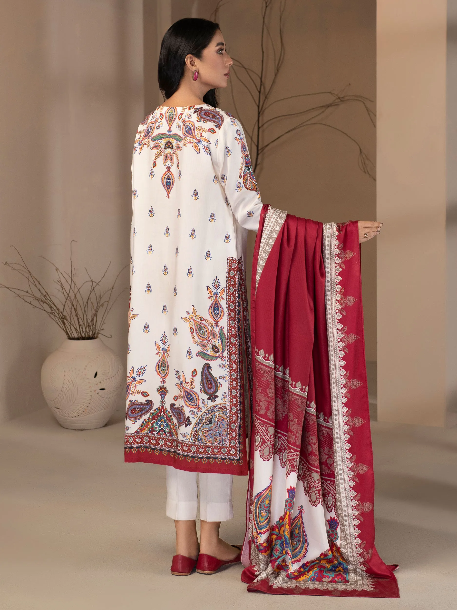 2 Piece Linen Suits-Printed (Unstitched)