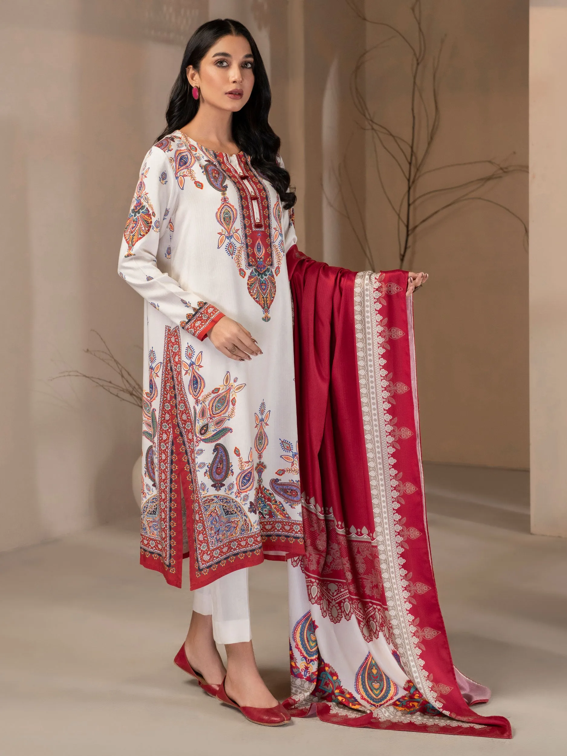 2 Piece Linen Suits-Printed (Unstitched)