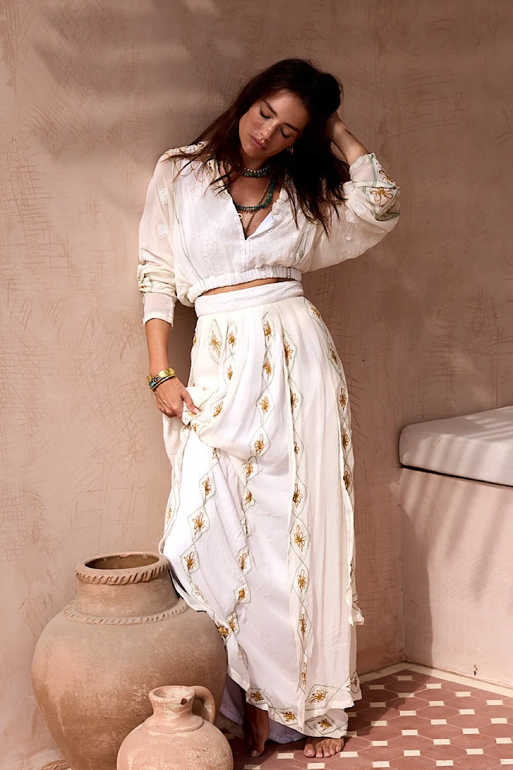 A Woman in Love Silk Blouse