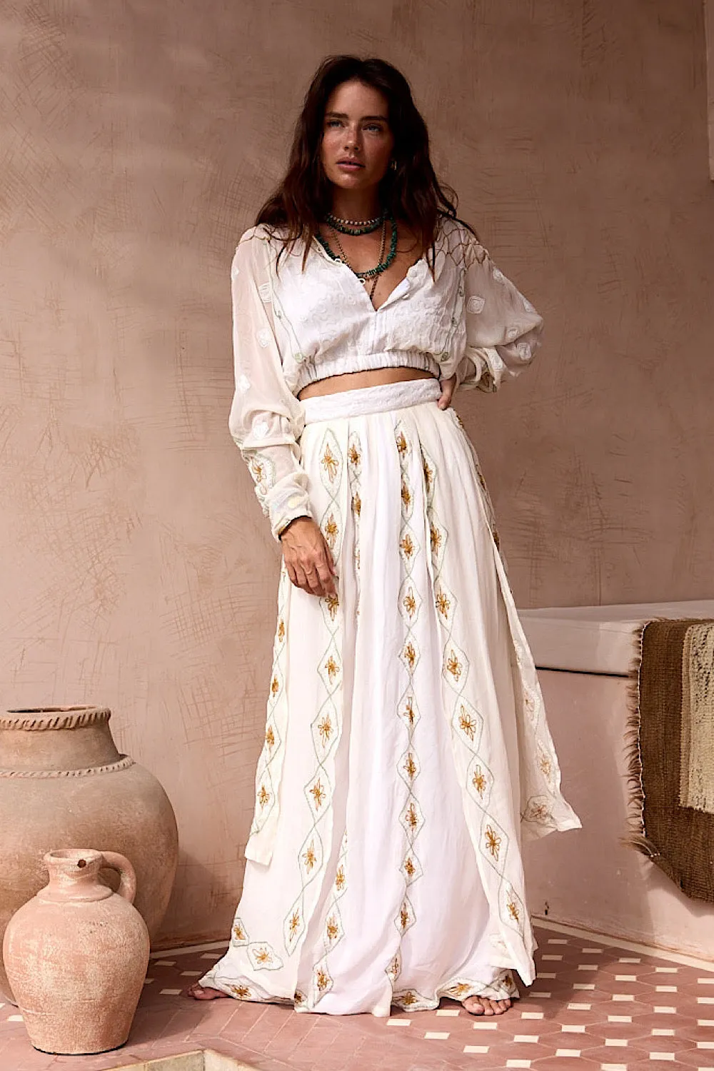 A Woman in Love Silk Blouse