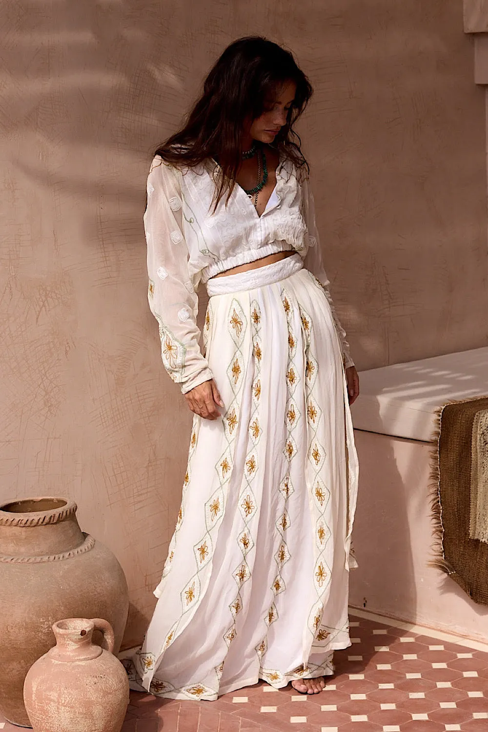 A Woman in Love Silk Blouse