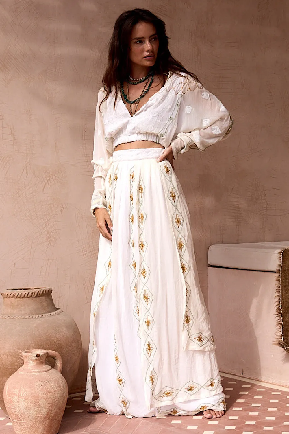 A Woman in Love Silk Blouse