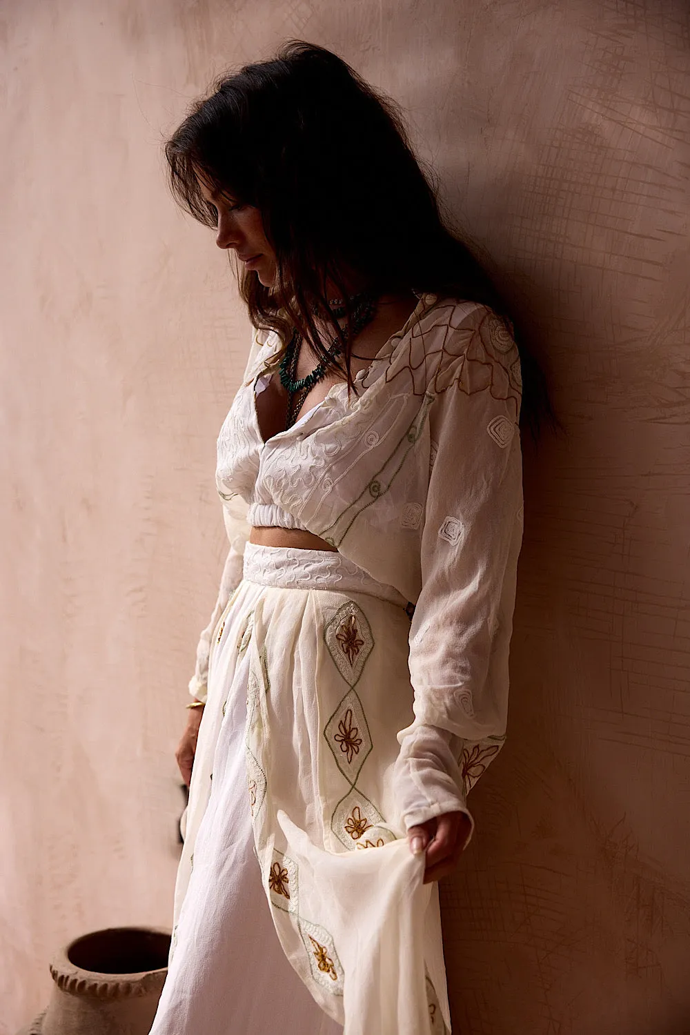 A Woman in Love Silk Blouse