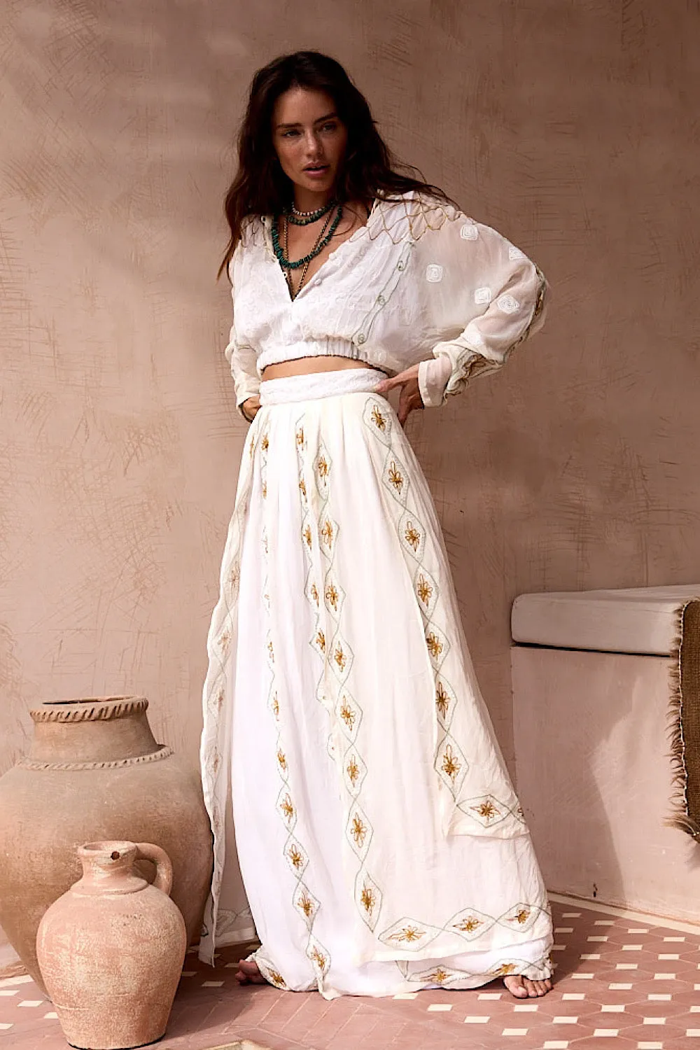 A Woman in Love Silk Blouse
