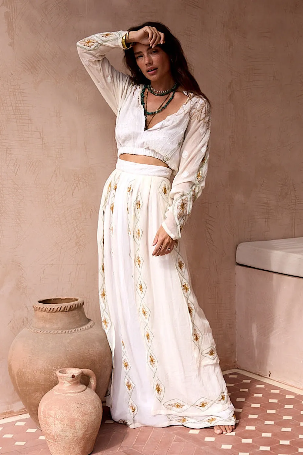 A Woman in Love Silk Blouse