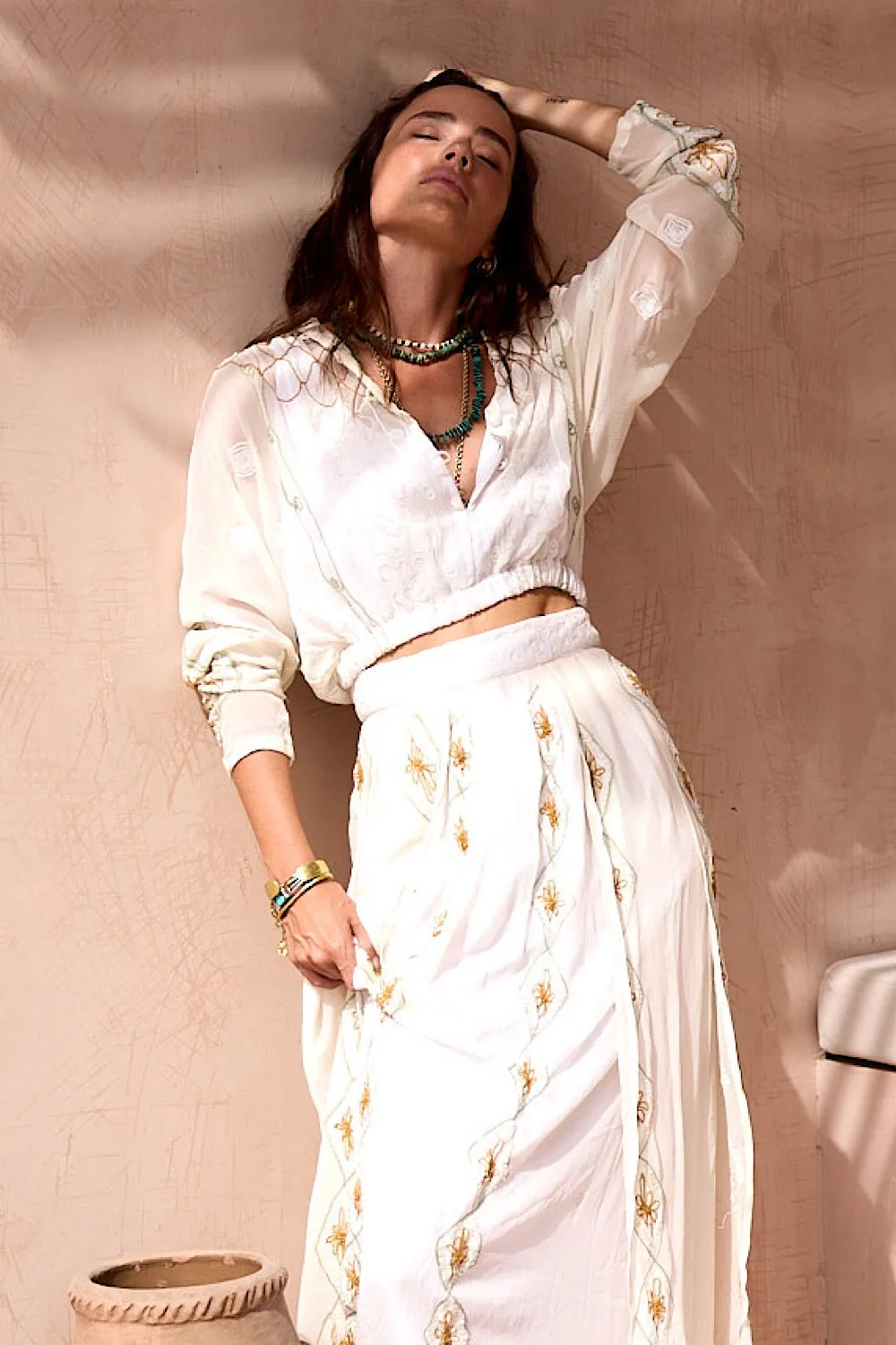A Woman in Love Silk Blouse