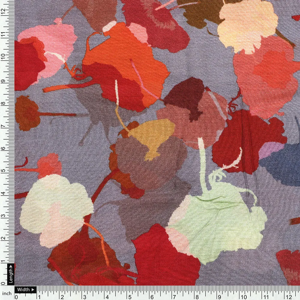 Abstract Digital Printed Pure Muslin Fabric by FAB VOGUE Studio