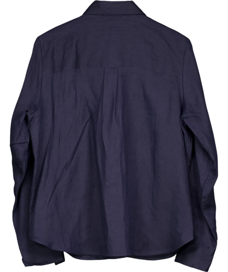 Boden Blue Sienna Linen Shirt UK 18