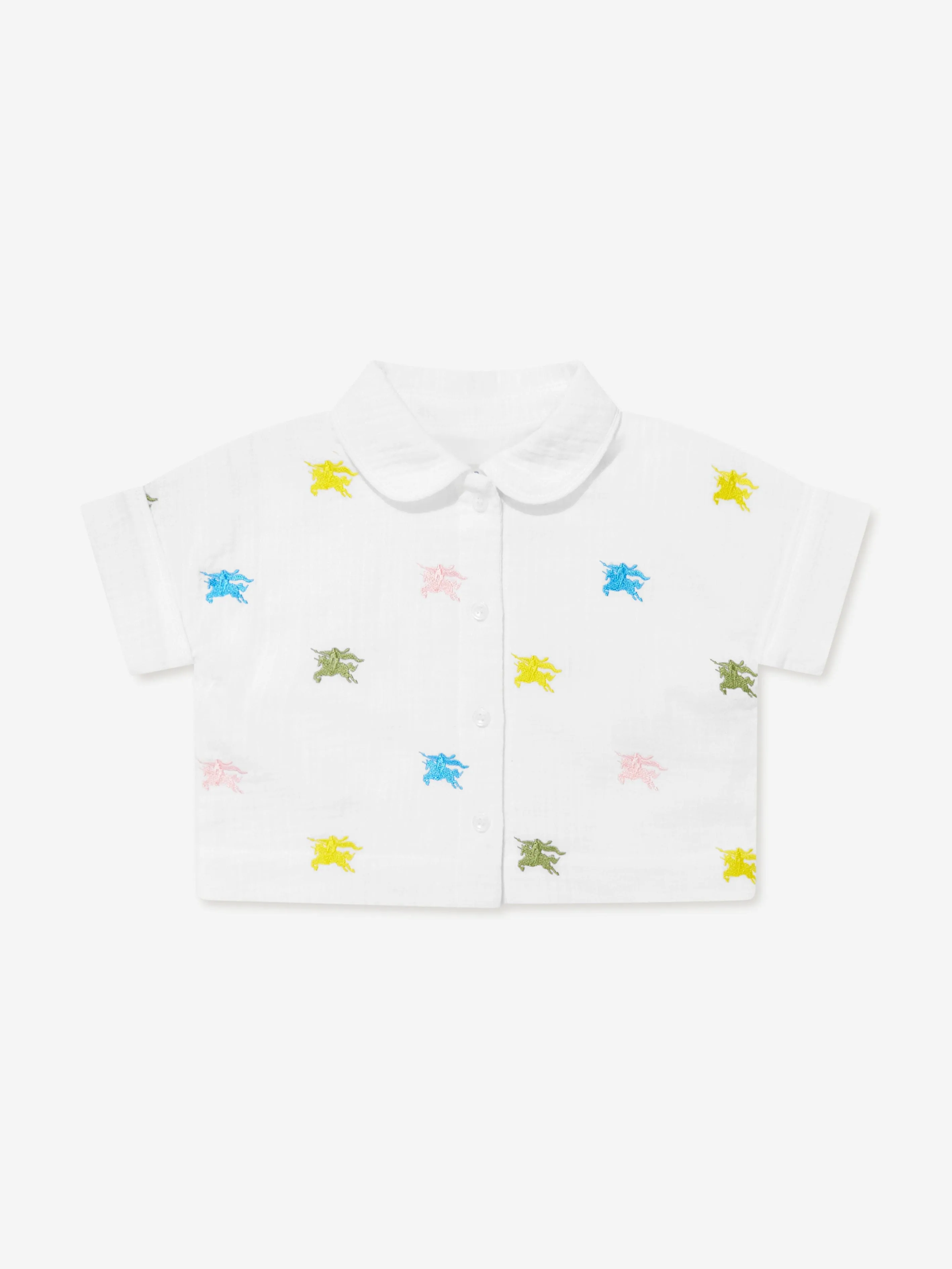 Burberry Baby Boys AOP EKD Shorts Set in White