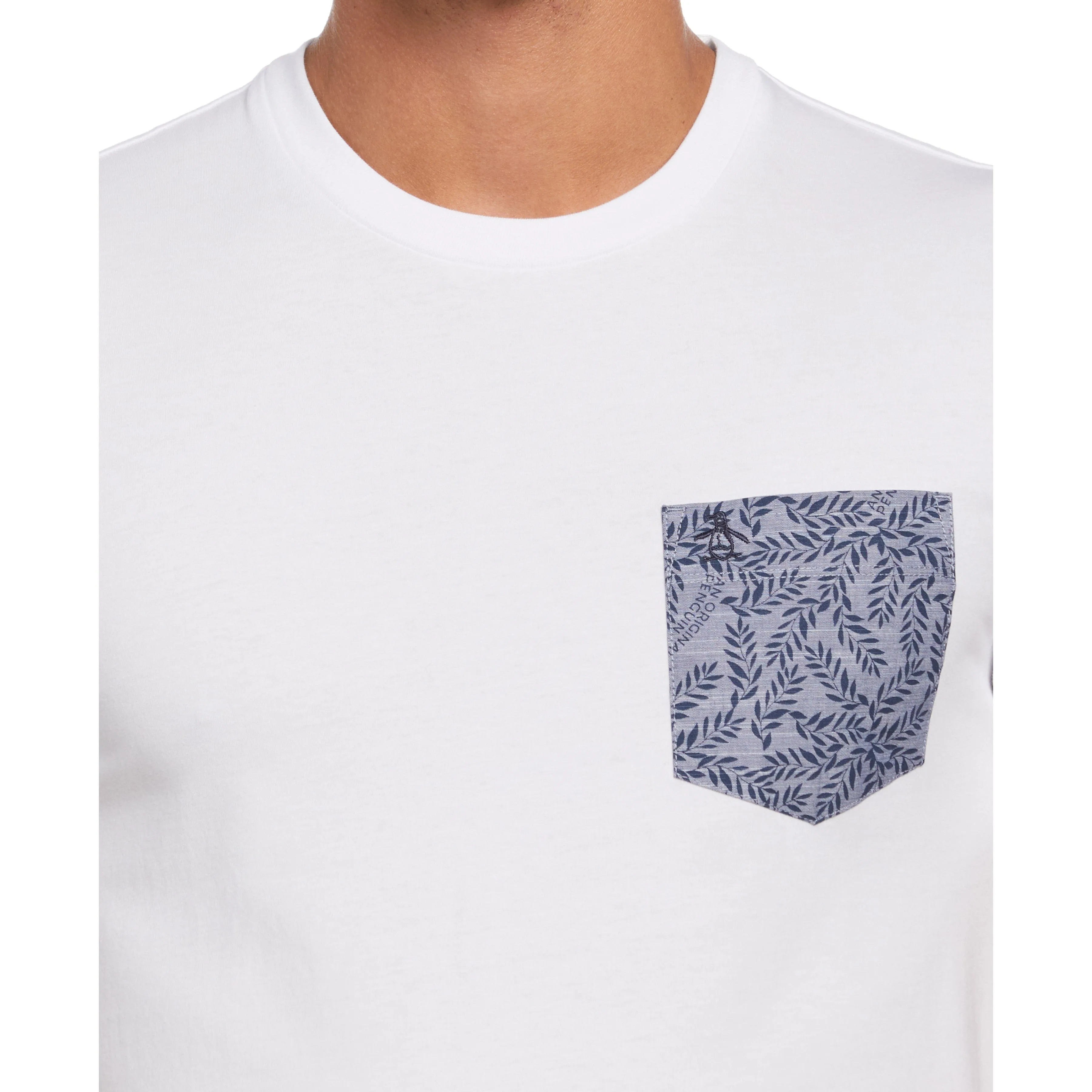 Chambray Leaf Pocket Tee