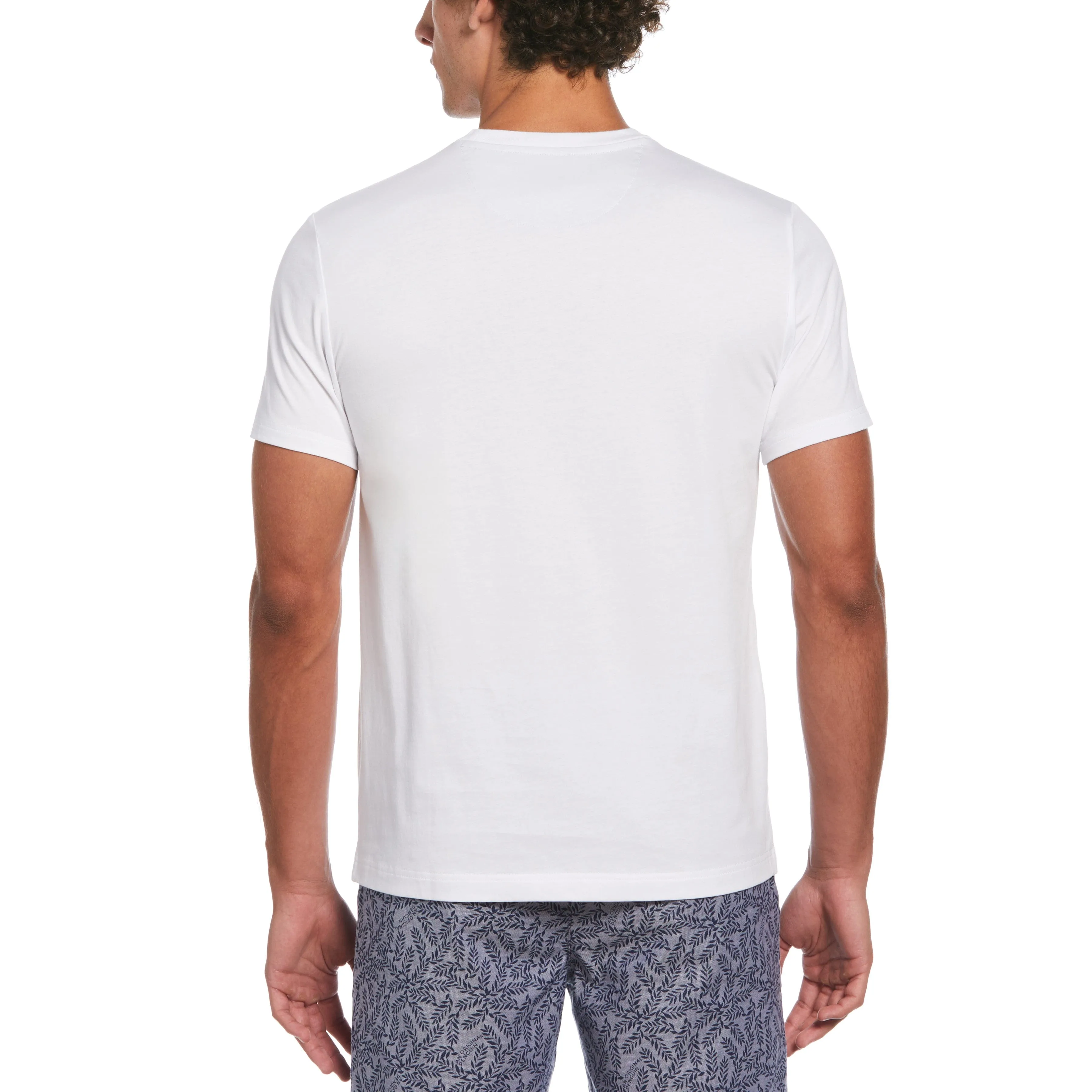 Chambray Leaf Pocket Tee