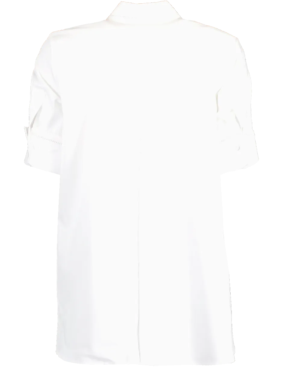 Cotton Poplin Trapeze Shirt