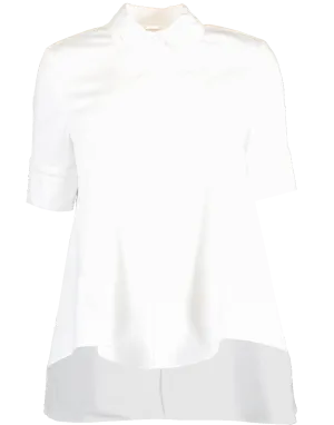 Cotton Poplin Trapeze Shirt