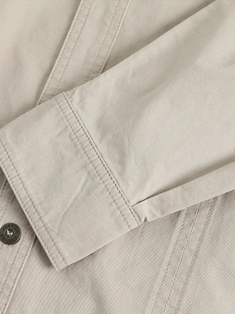 Cotton Solid Color Shirt
