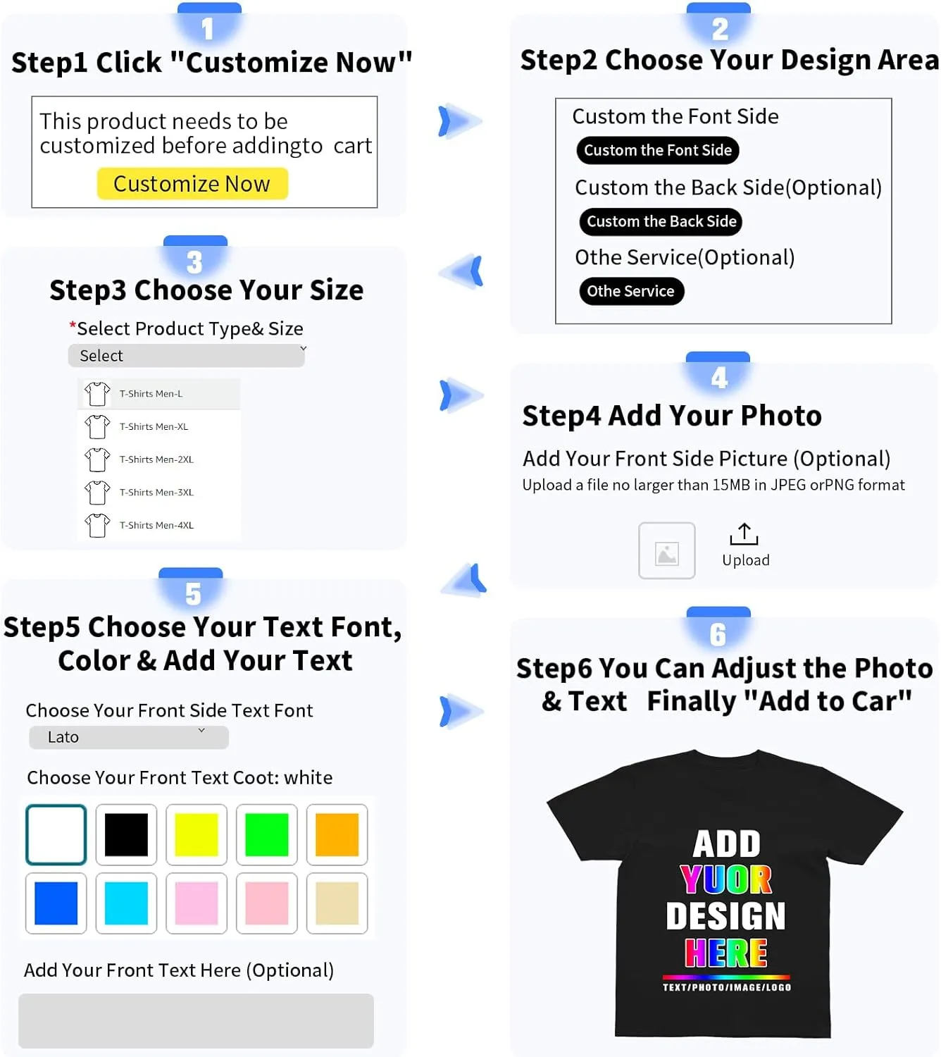 Custom T Shirt Design Your Own Shirts Personalized Photo Text Name tshirt