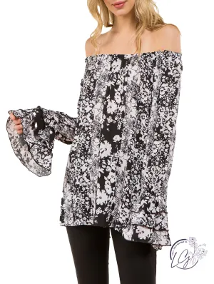 Evening Strut Floral Off the Shoulder Blouse