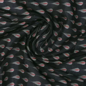 Feather Stripes Digital Printed Fabric - Pure Muslin