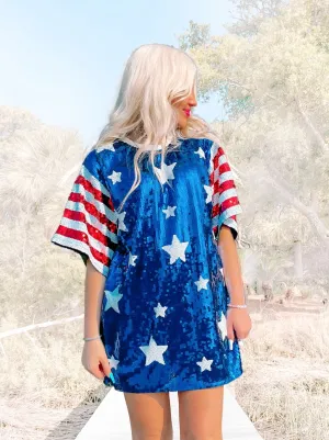 Flag Day Sequin Dress