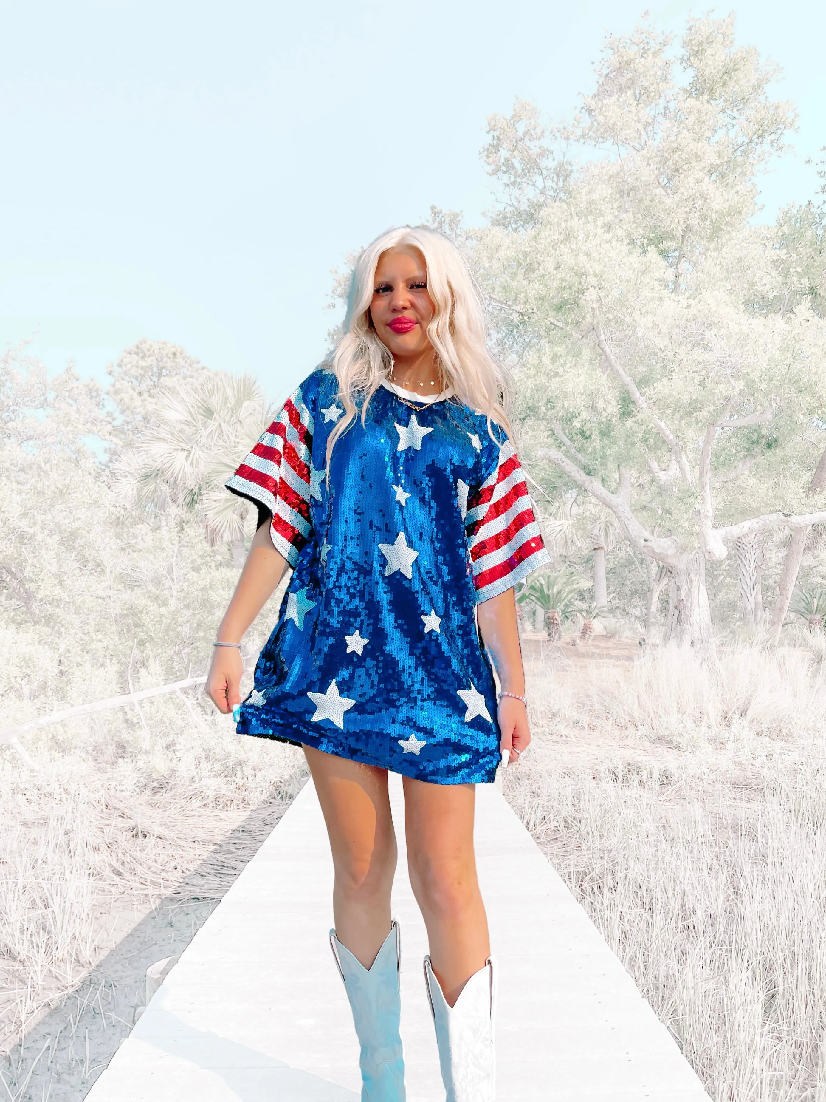 Flag Day Sequin Dress