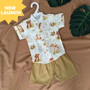 Forest Fun - Muslin Top and Shorts for kids