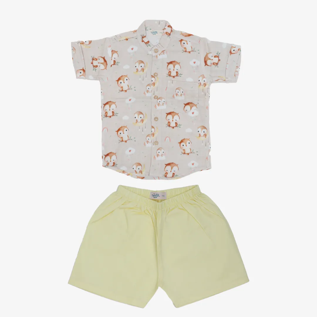 Forest Fun - Muslin Top and Shorts for kids