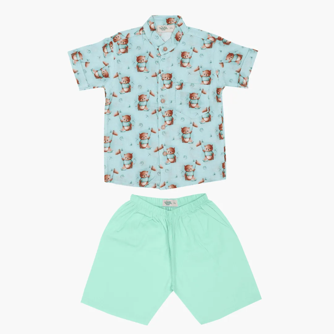 Forest Fun - Muslin Top and Shorts for kids