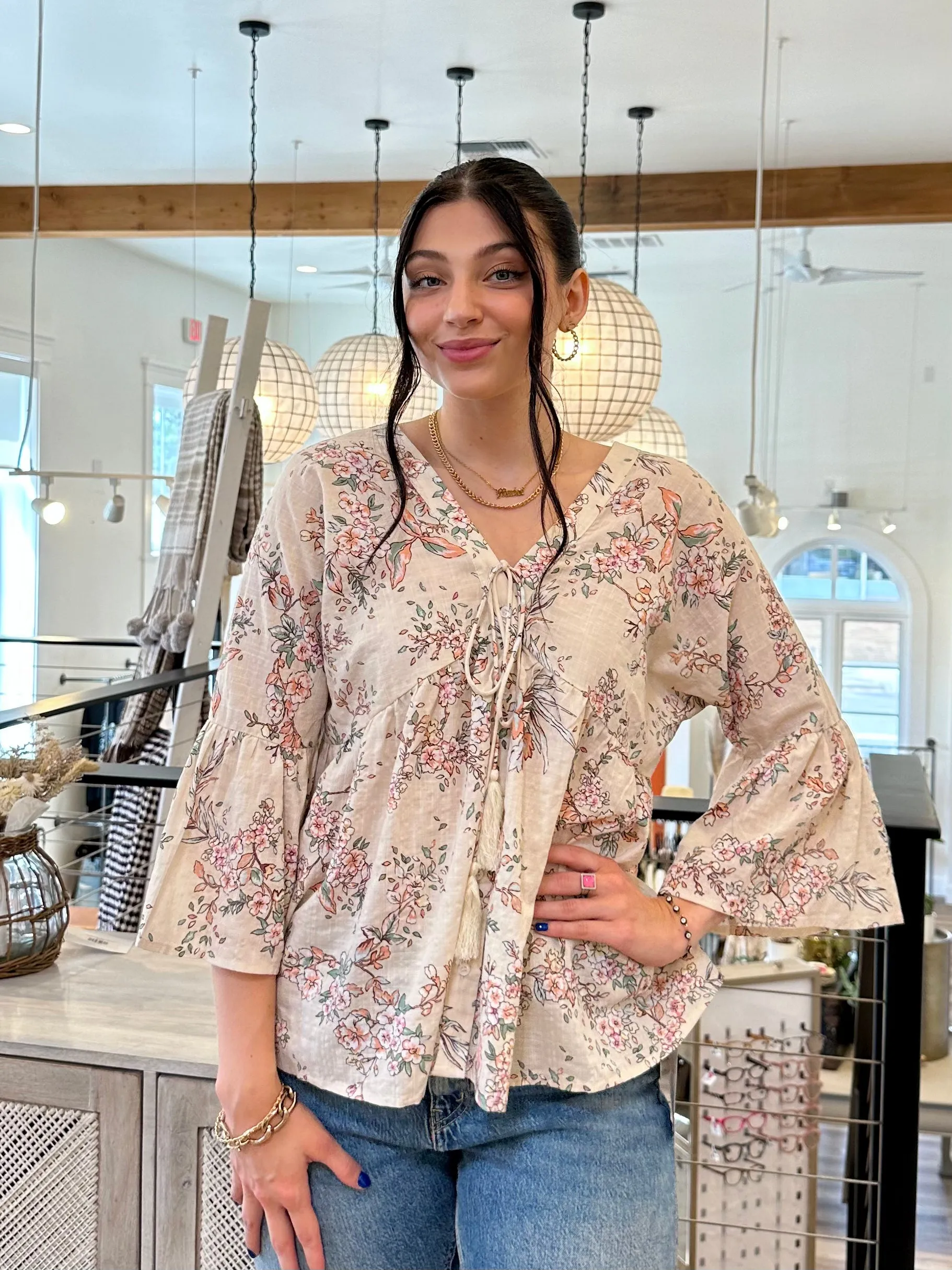 Heather Floral Blouse