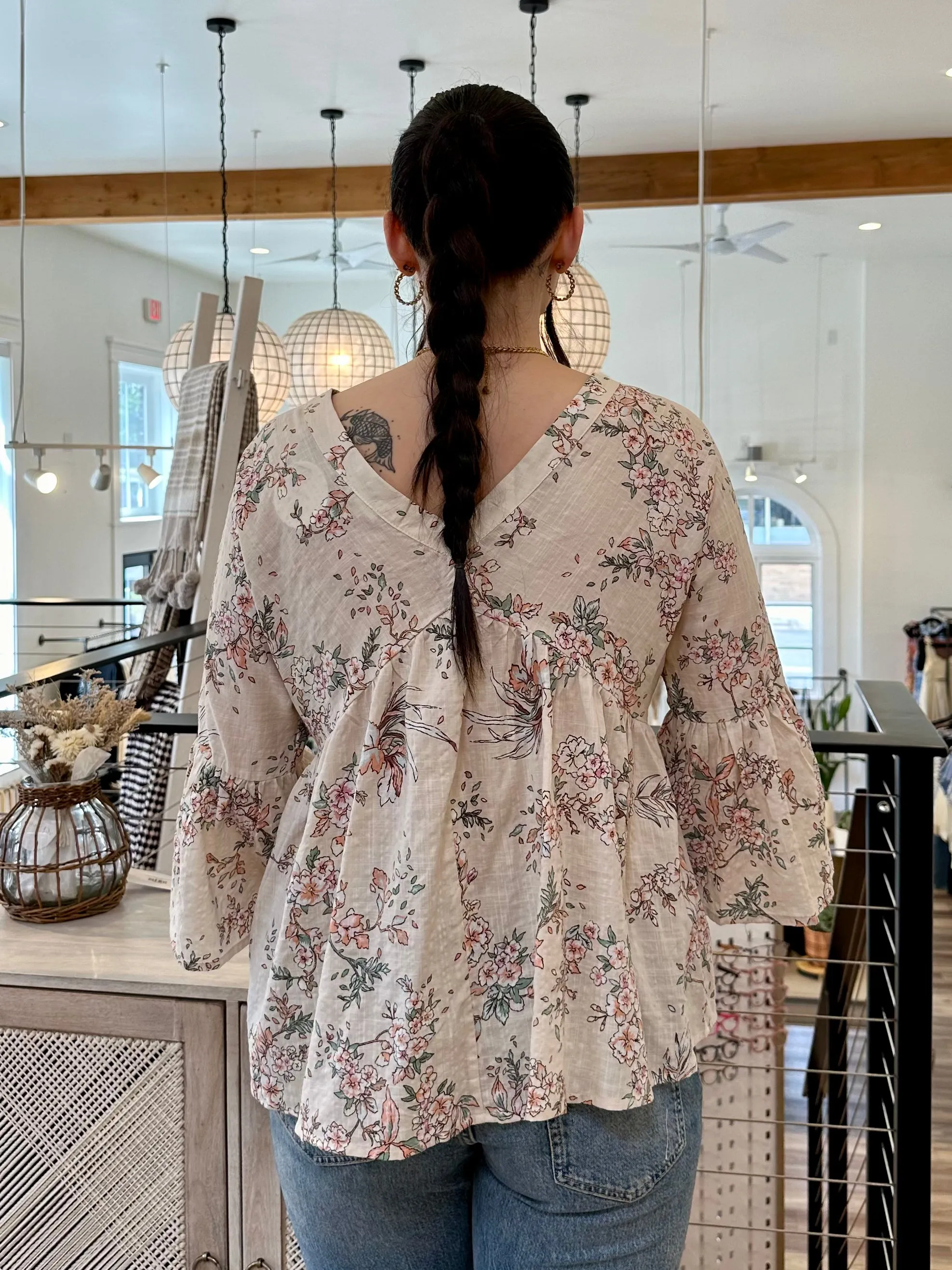 Heather Floral Blouse