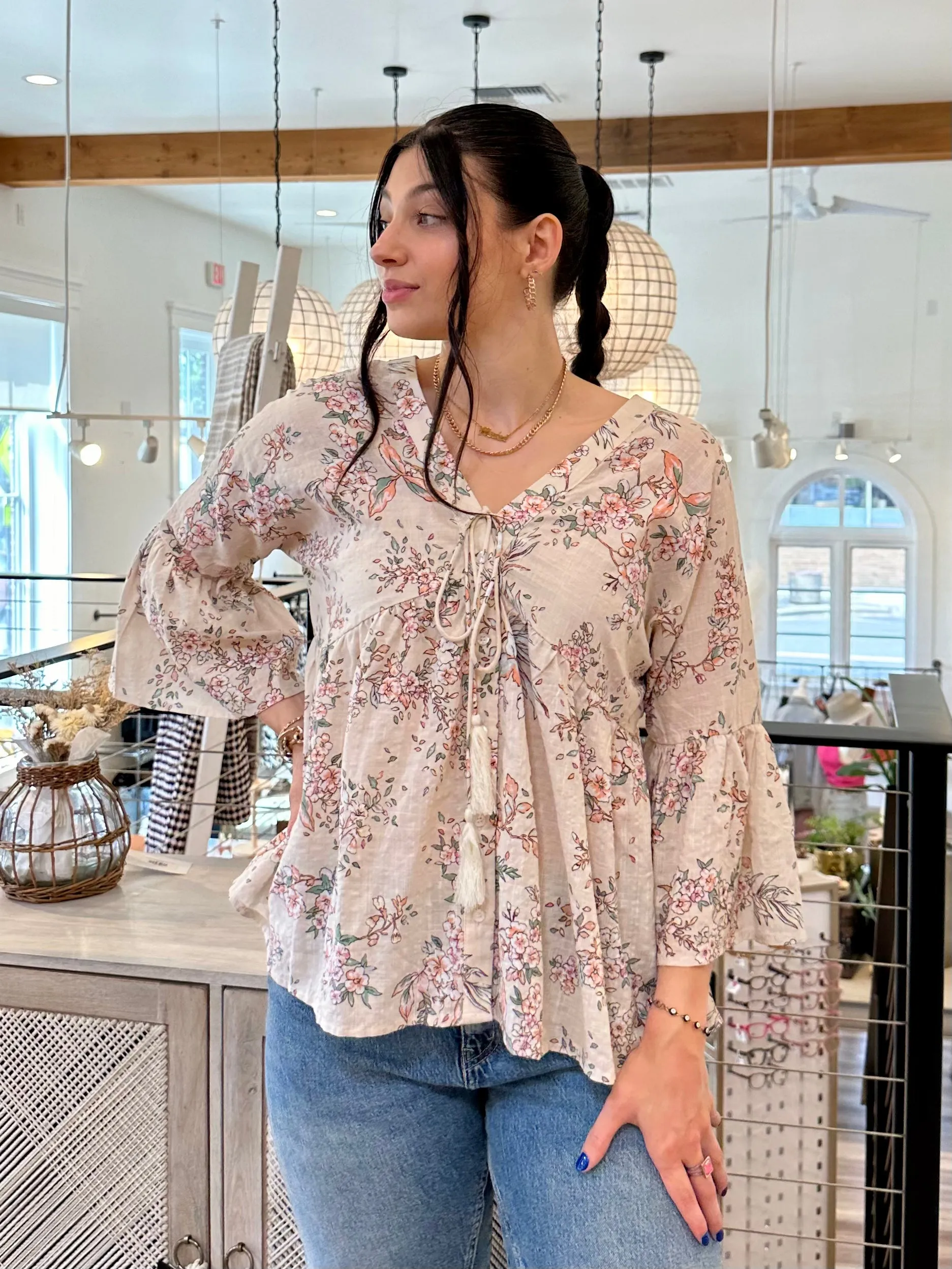 Heather Floral Blouse
