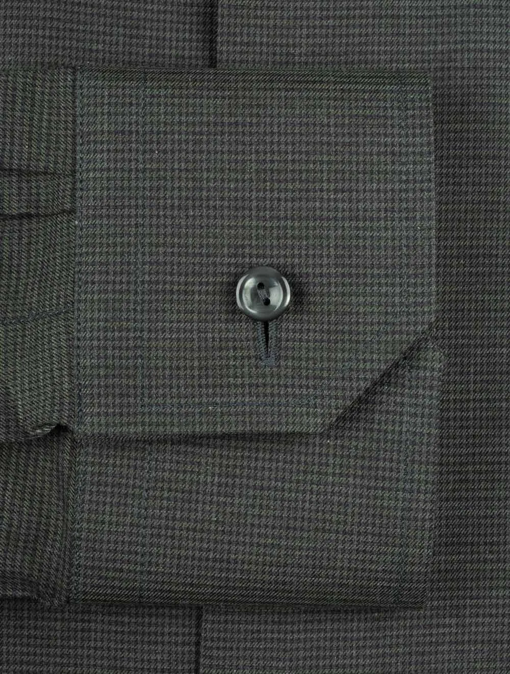 Houndstooth Wrinkle Free Flannel Shirt Green