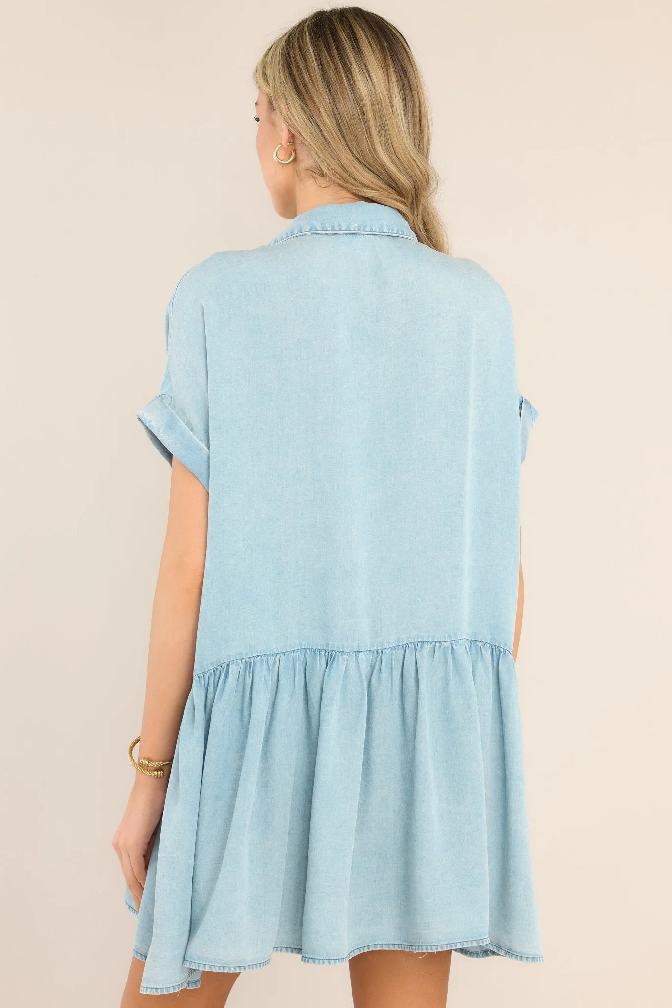 Inner Delight Chambray Shirt Dress