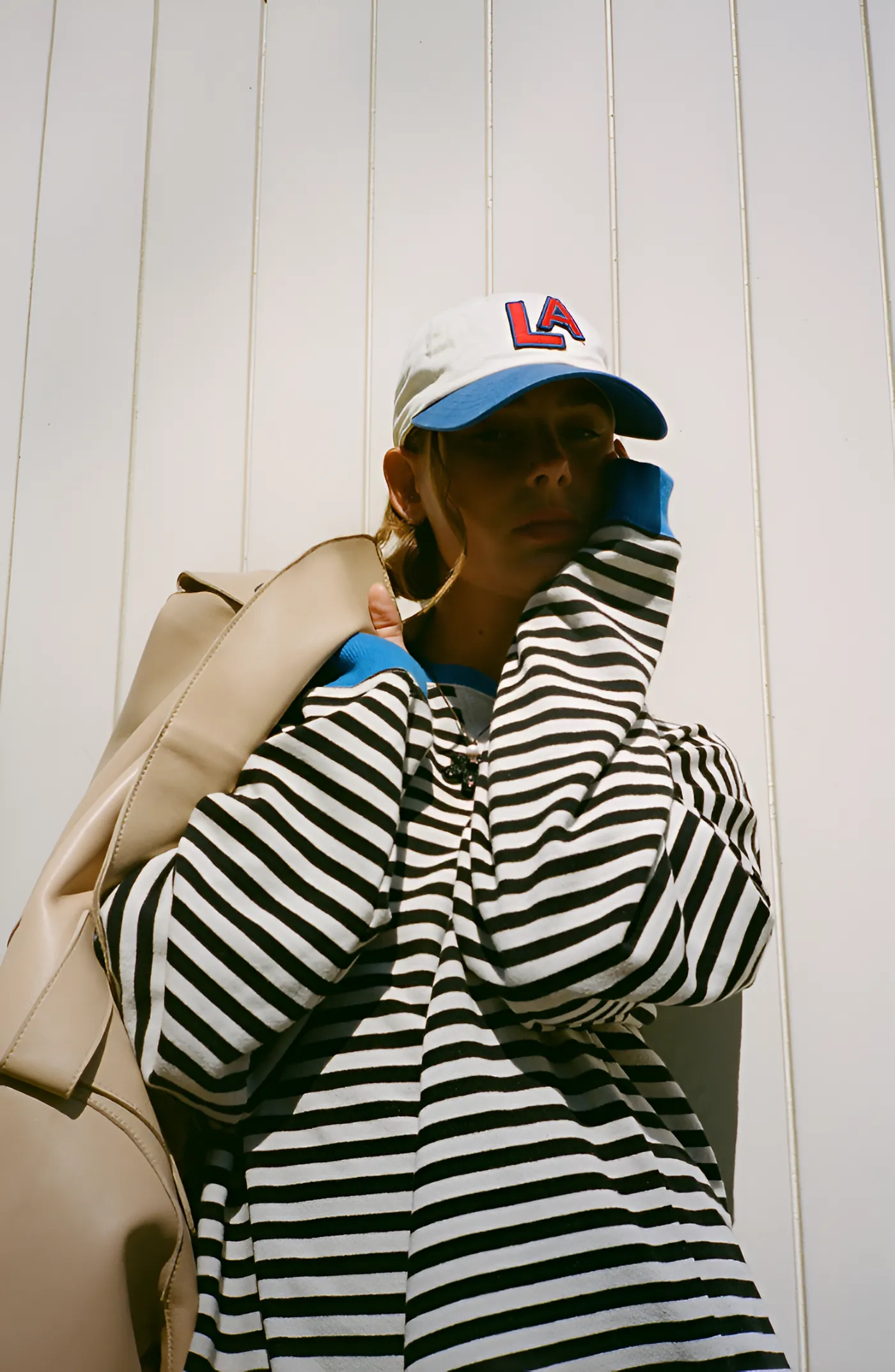 Ivyshape | Classic Oversized Striped Shirt