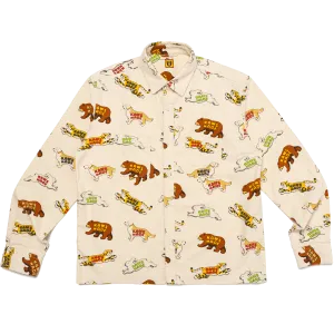 KAWS MADE ANIMAL PATTERNED SHIRT