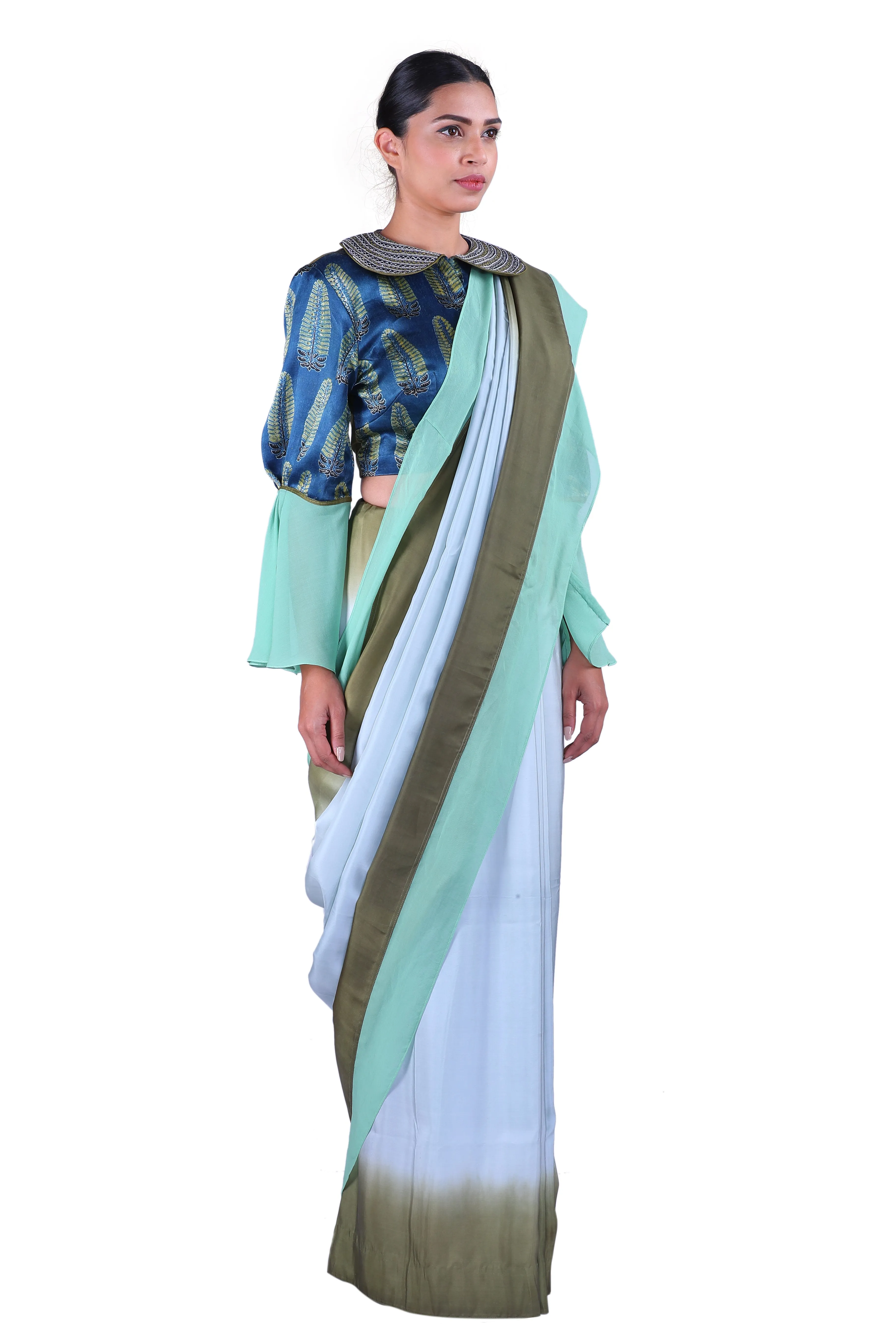 Light blue  silk Saree