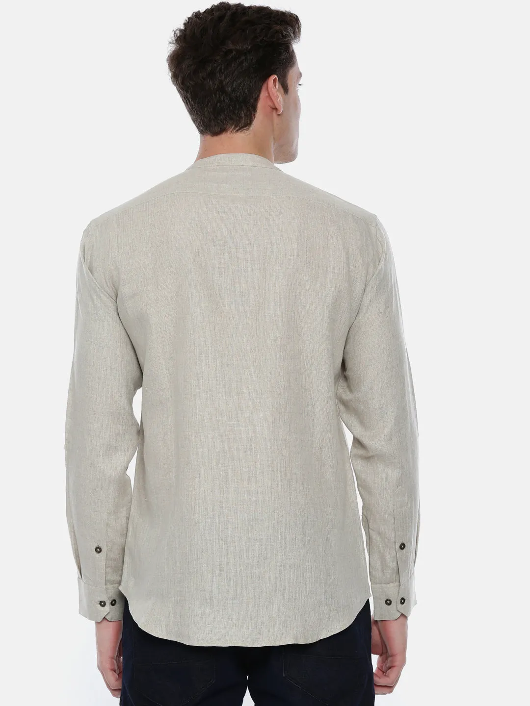 Linen Plain Print Shirt - MM0766