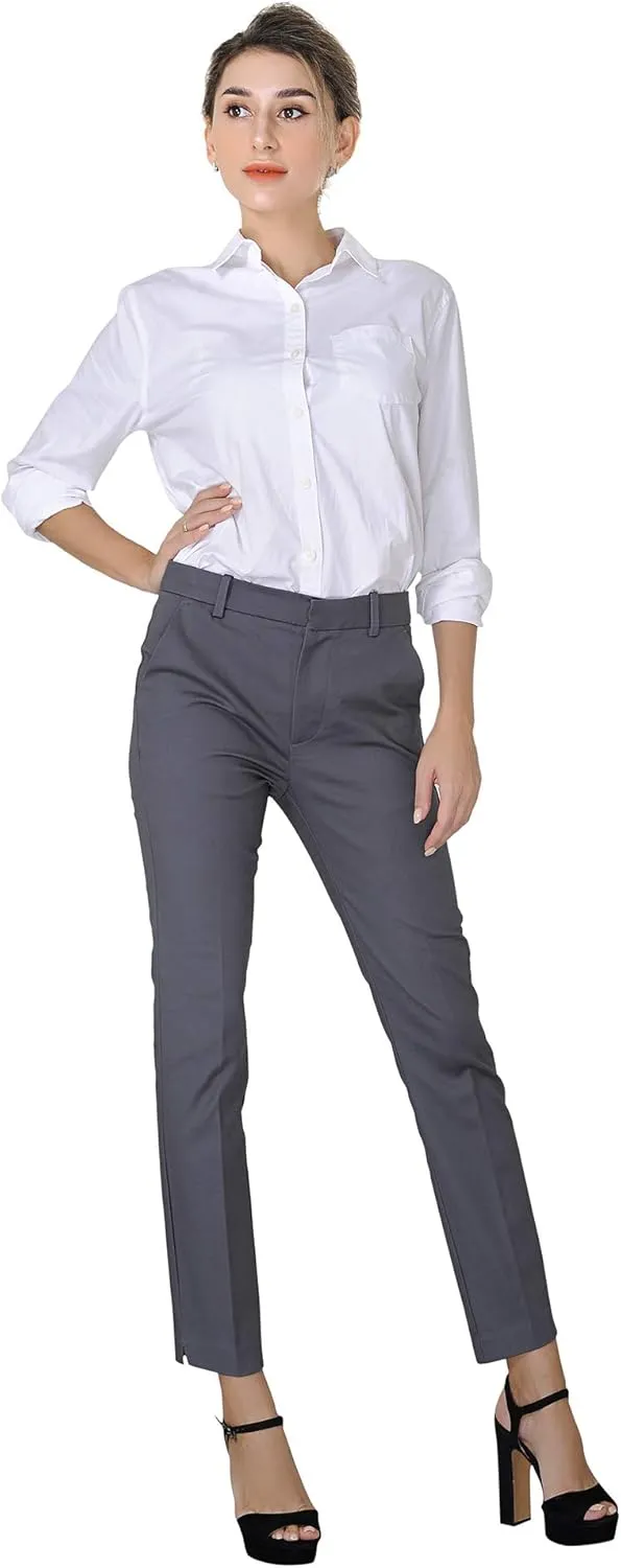 Marycrafts Women's Work Ankle Dress Pants Trousers Slacks