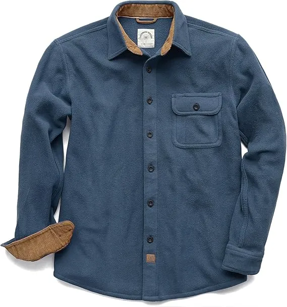 Men's Brushed Cotton Long Sleeve Green Flannel Shirt