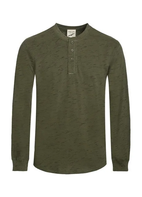 Men's Long Sleeve Henley Shirt