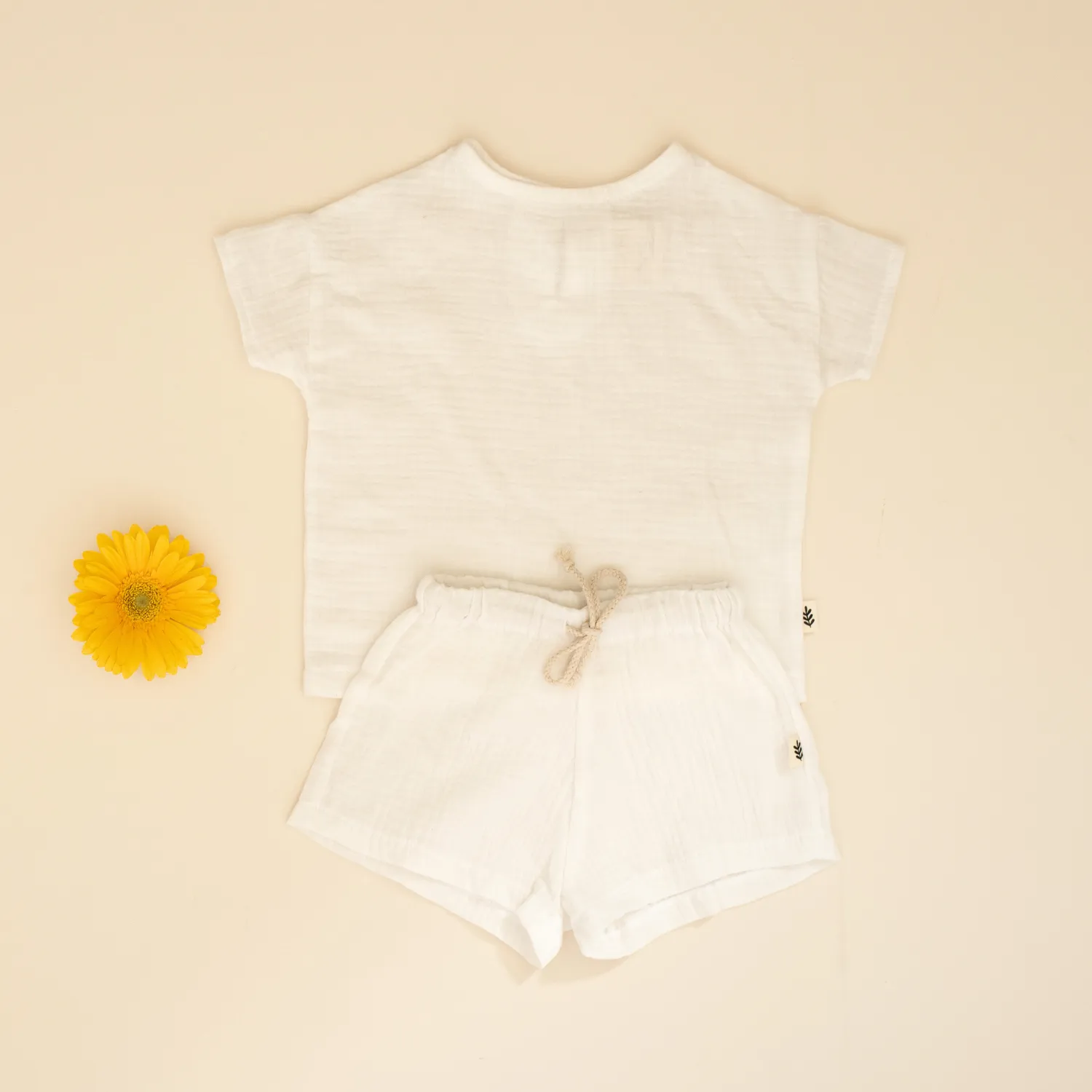 Muslin Shorts - Coconut Milk