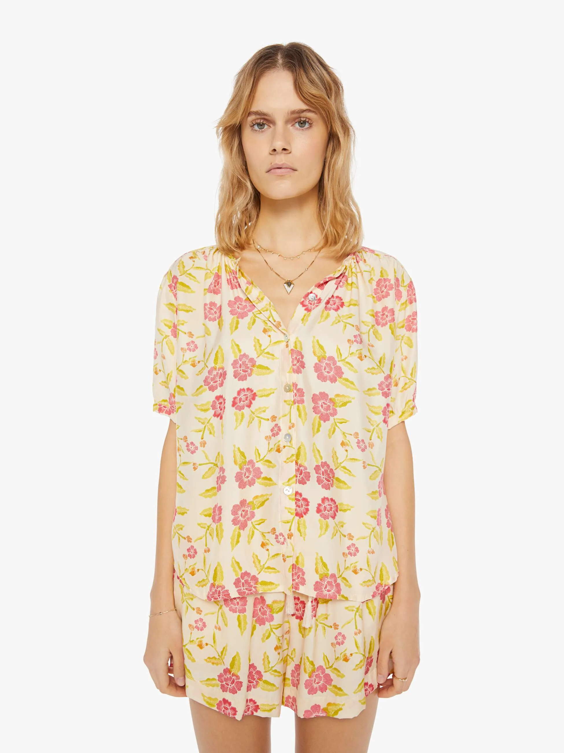 Natalie Martin Violet Top - Prairie Dusty Crimson