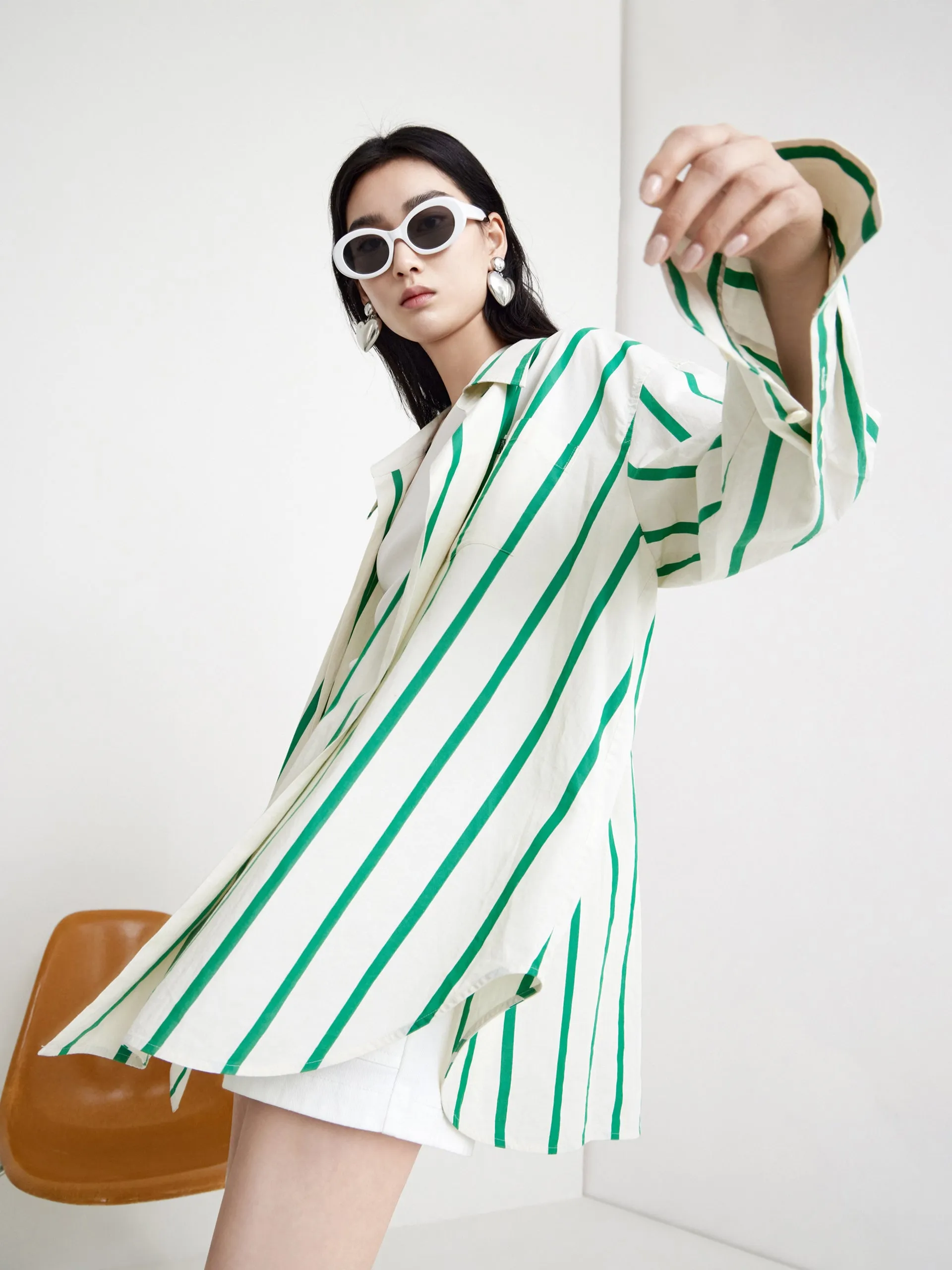 Oversized Striped Shirt