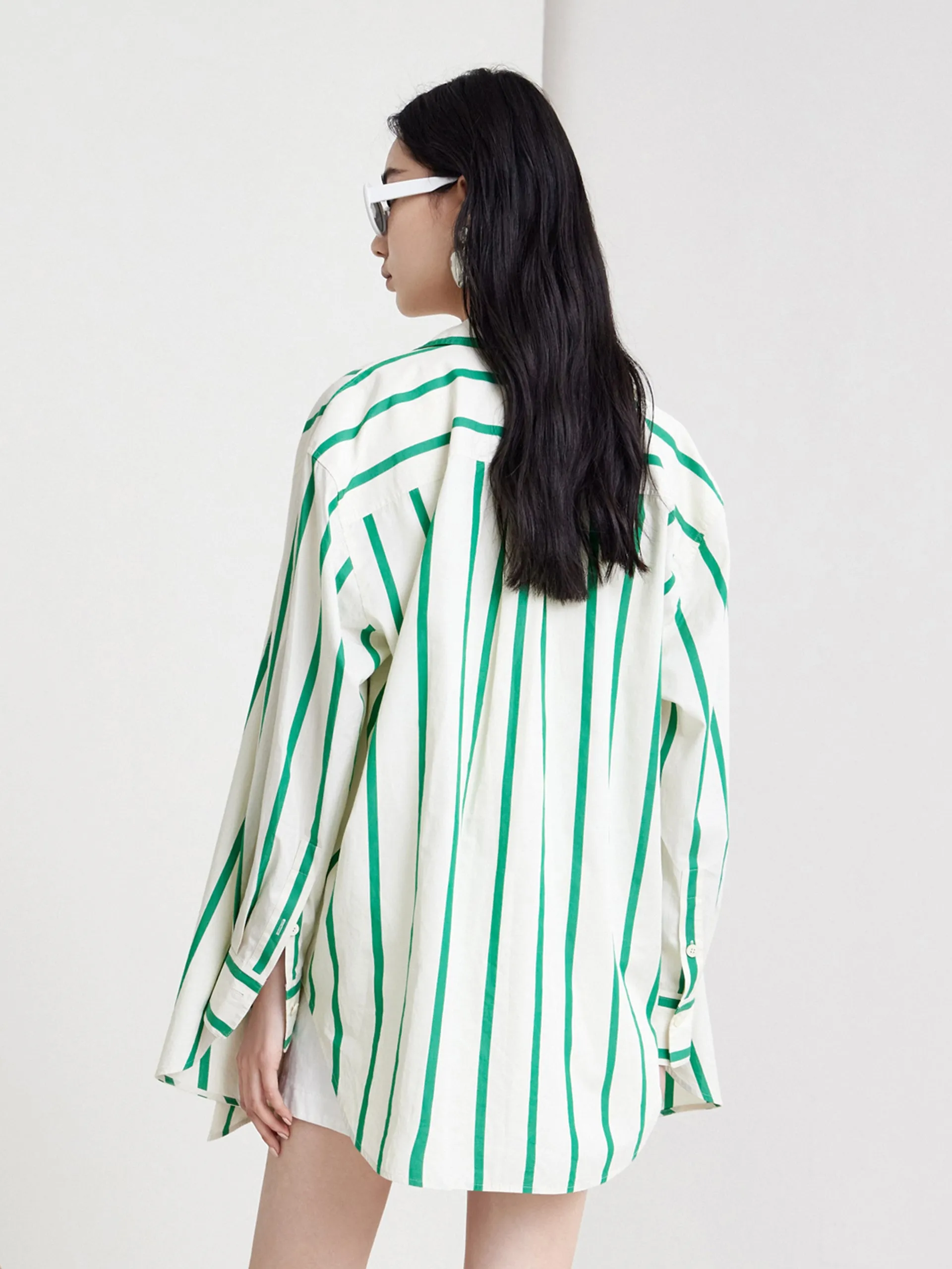 Oversized Striped Shirt