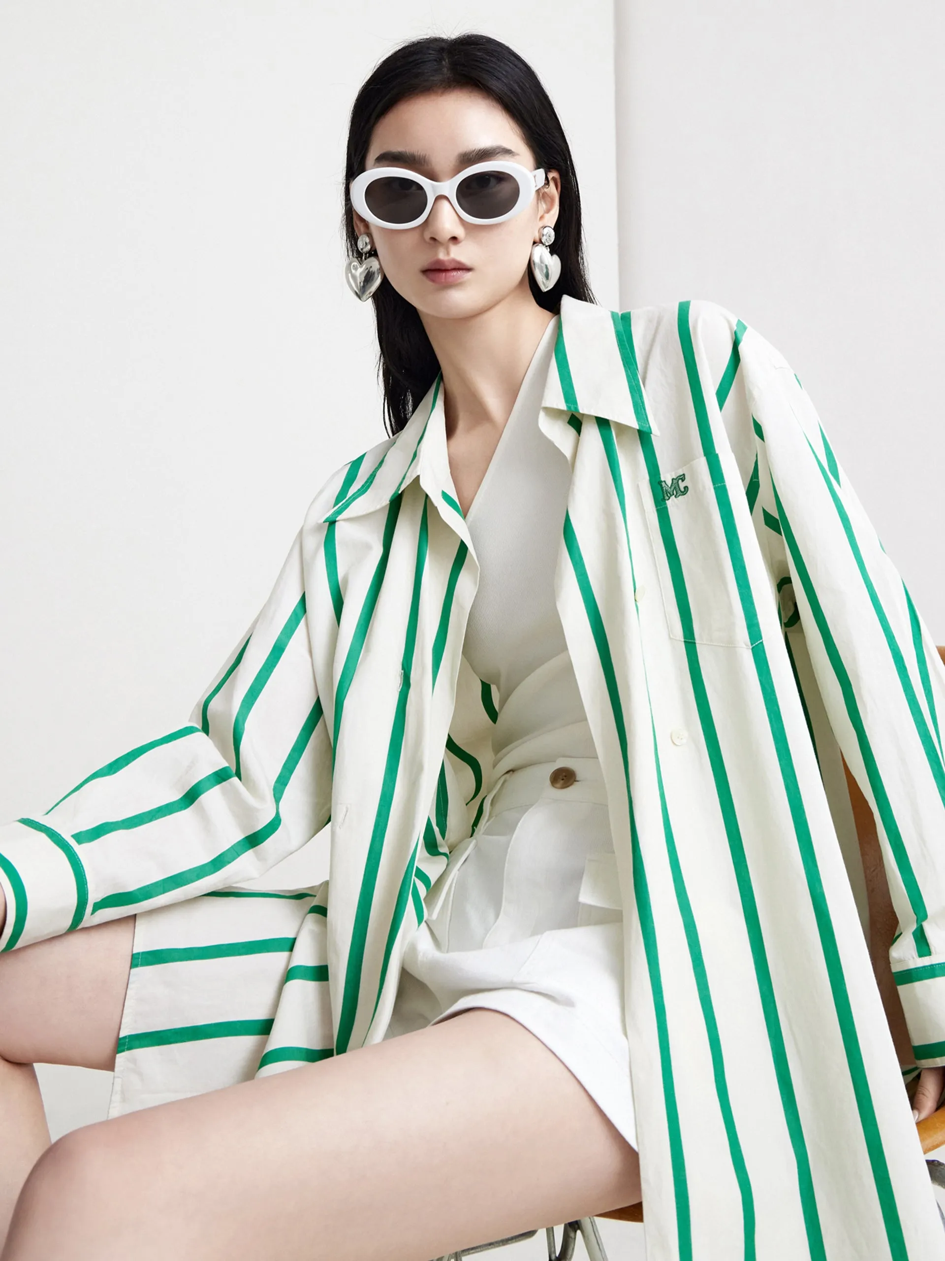 Oversized Striped Shirt