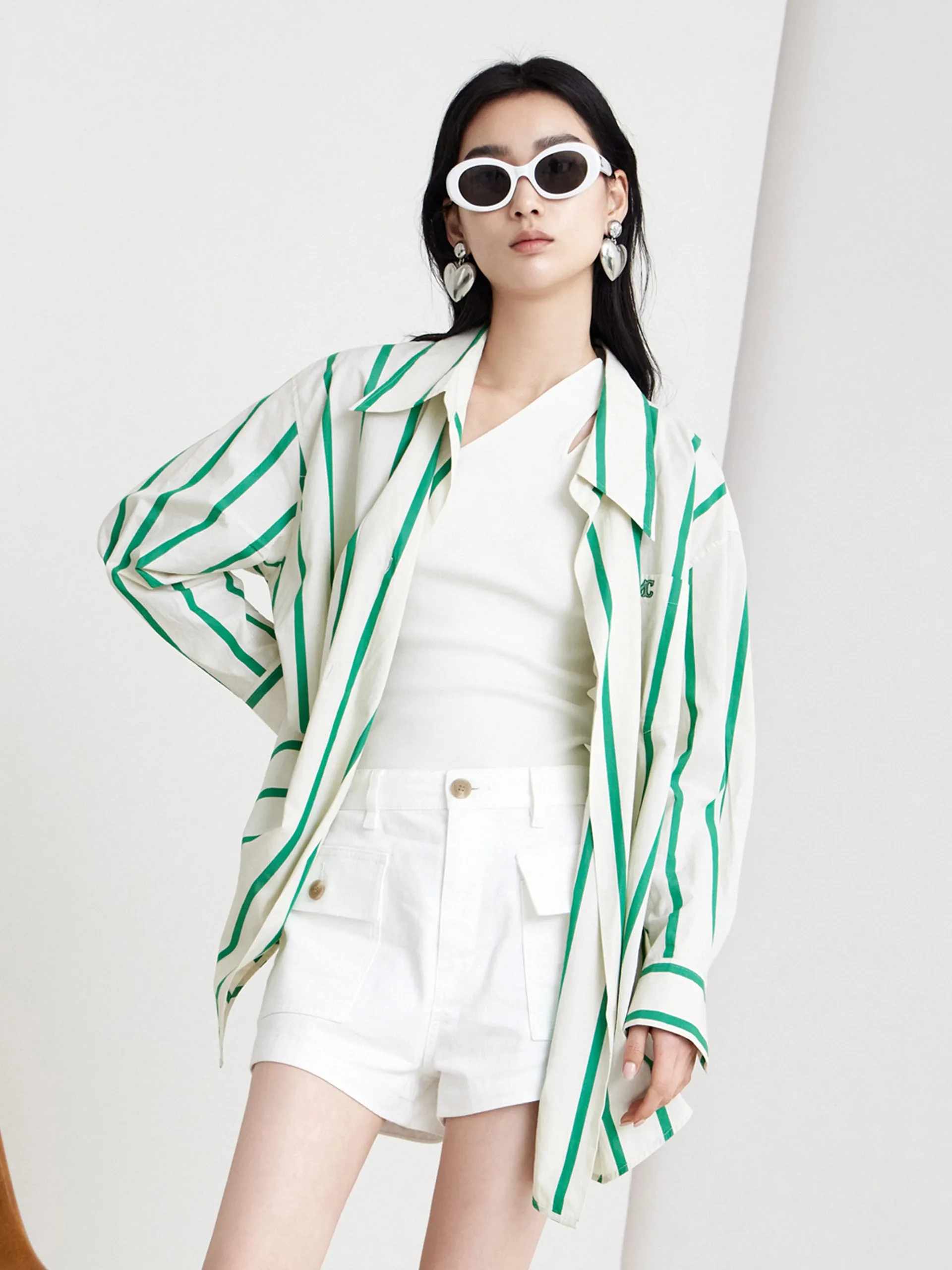 Oversized Striped Shirt