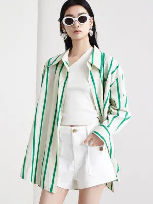 Oversized Striped Shirt