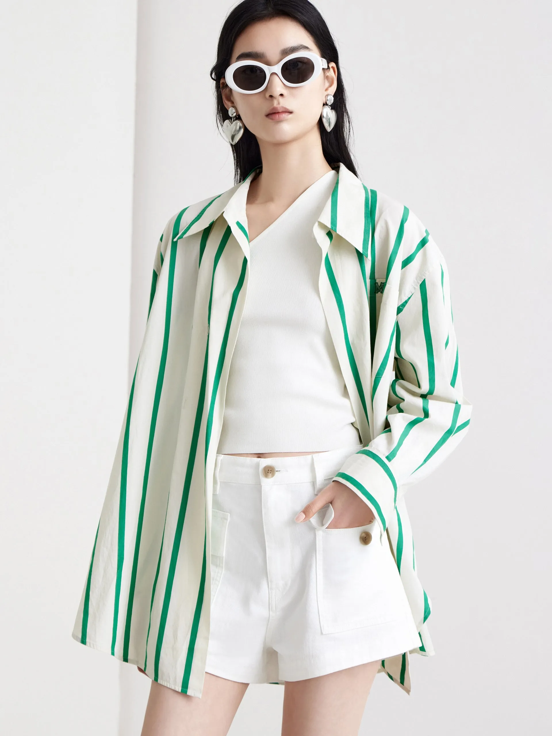 Oversized Striped Shirt