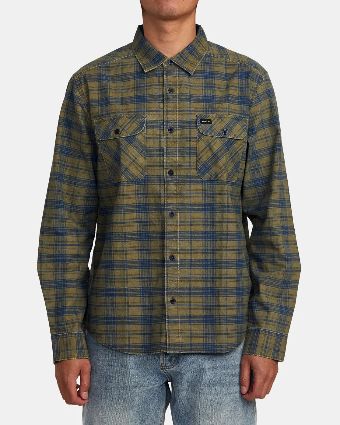 Panhandle Long Sleeve Flannel Shirt - Wood