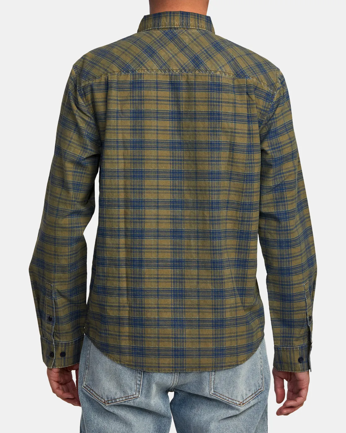 Panhandle Long Sleeve Flannel Shirt - Wood