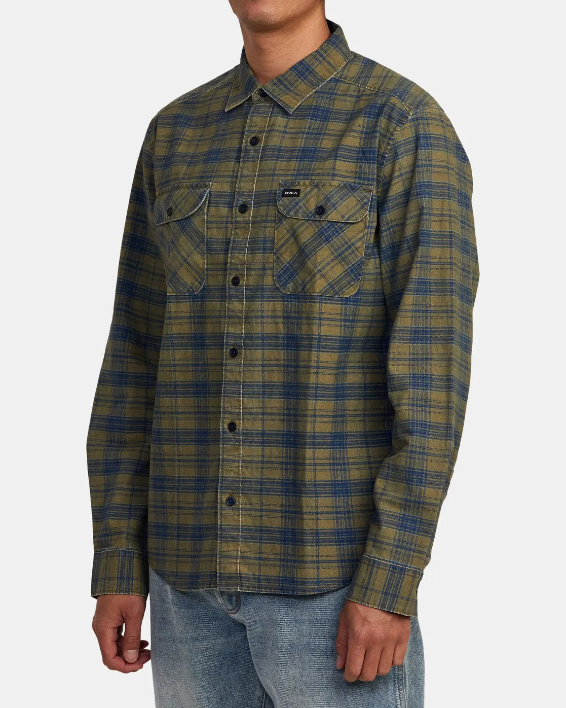 Panhandle Long Sleeve Flannel Shirt - Wood